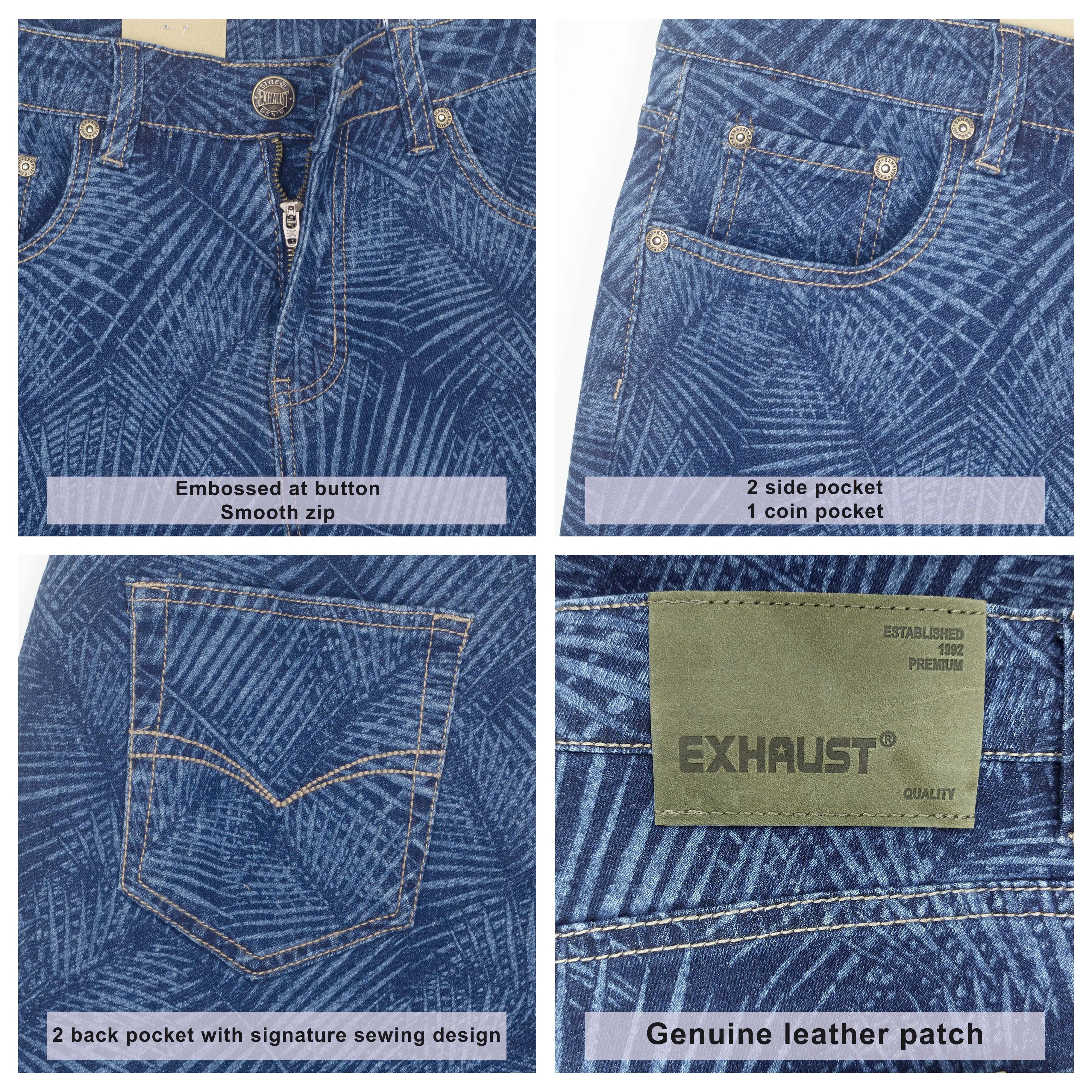 EXHAUST JEANS SHORT PANTS [SLIM FIT] 1555