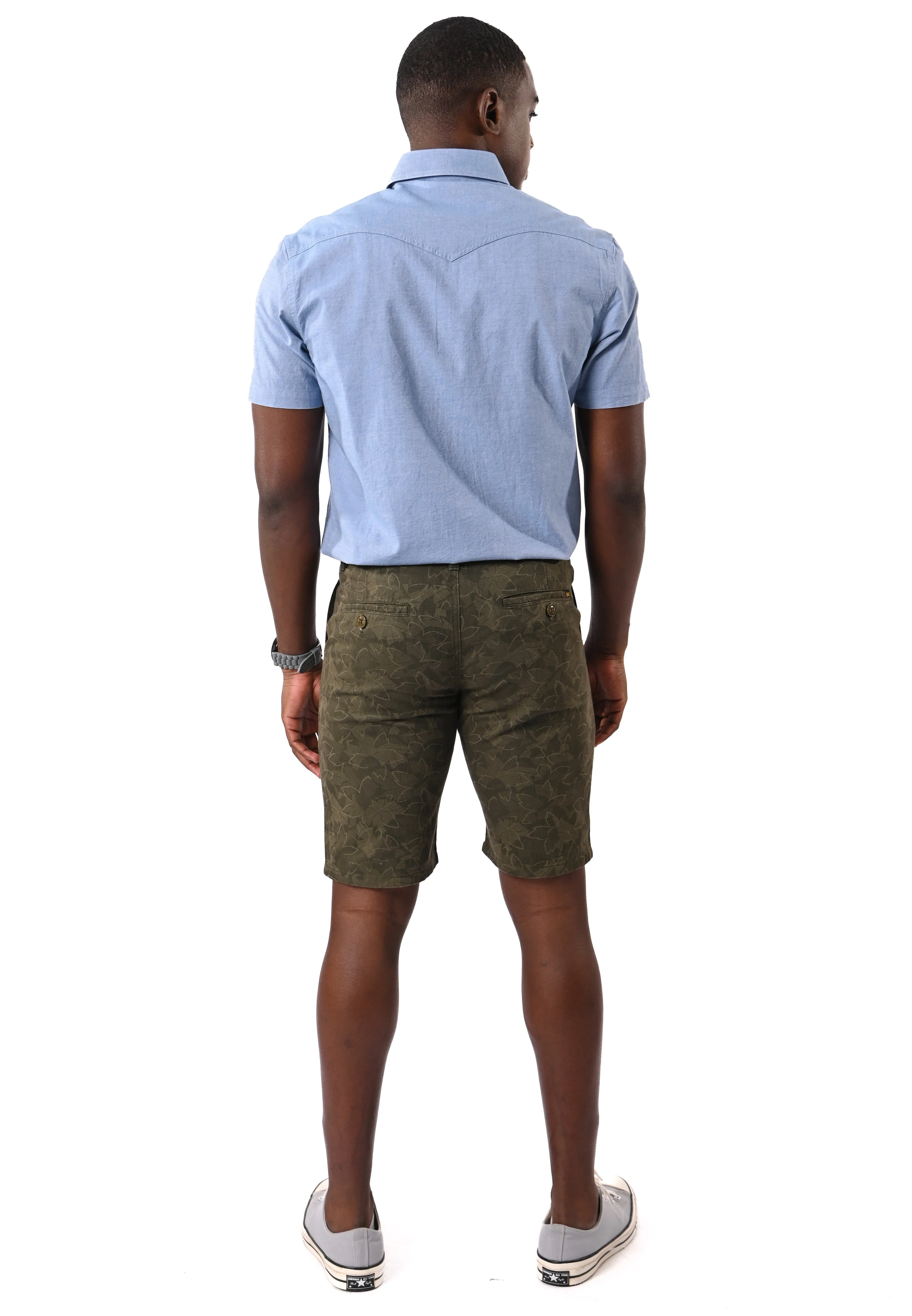 EXHAUST Men's Cotton short Pants [Straight Cut] 1480