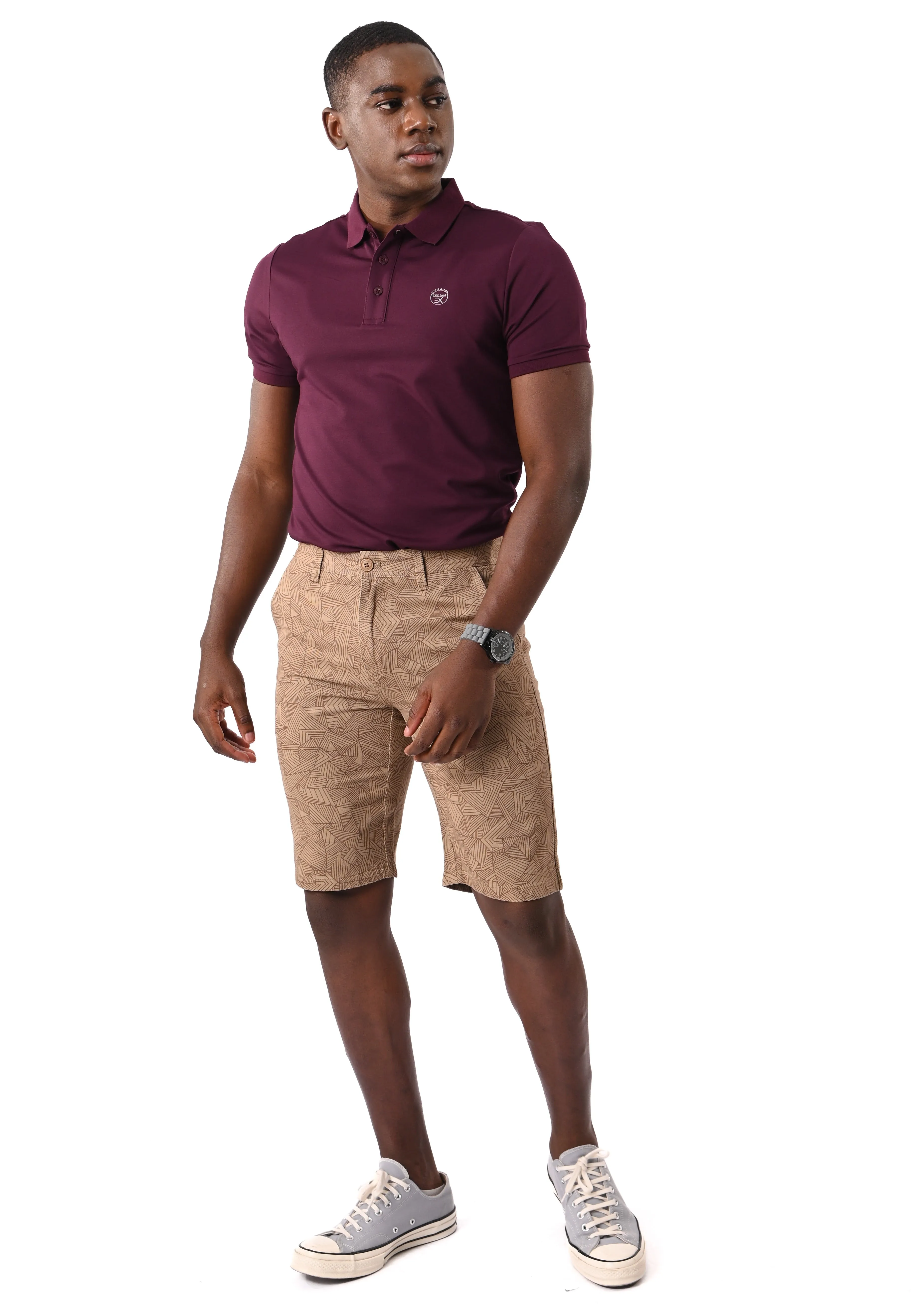 EXHAUST Men's Cotton short Pants [Straight Cut] 1480