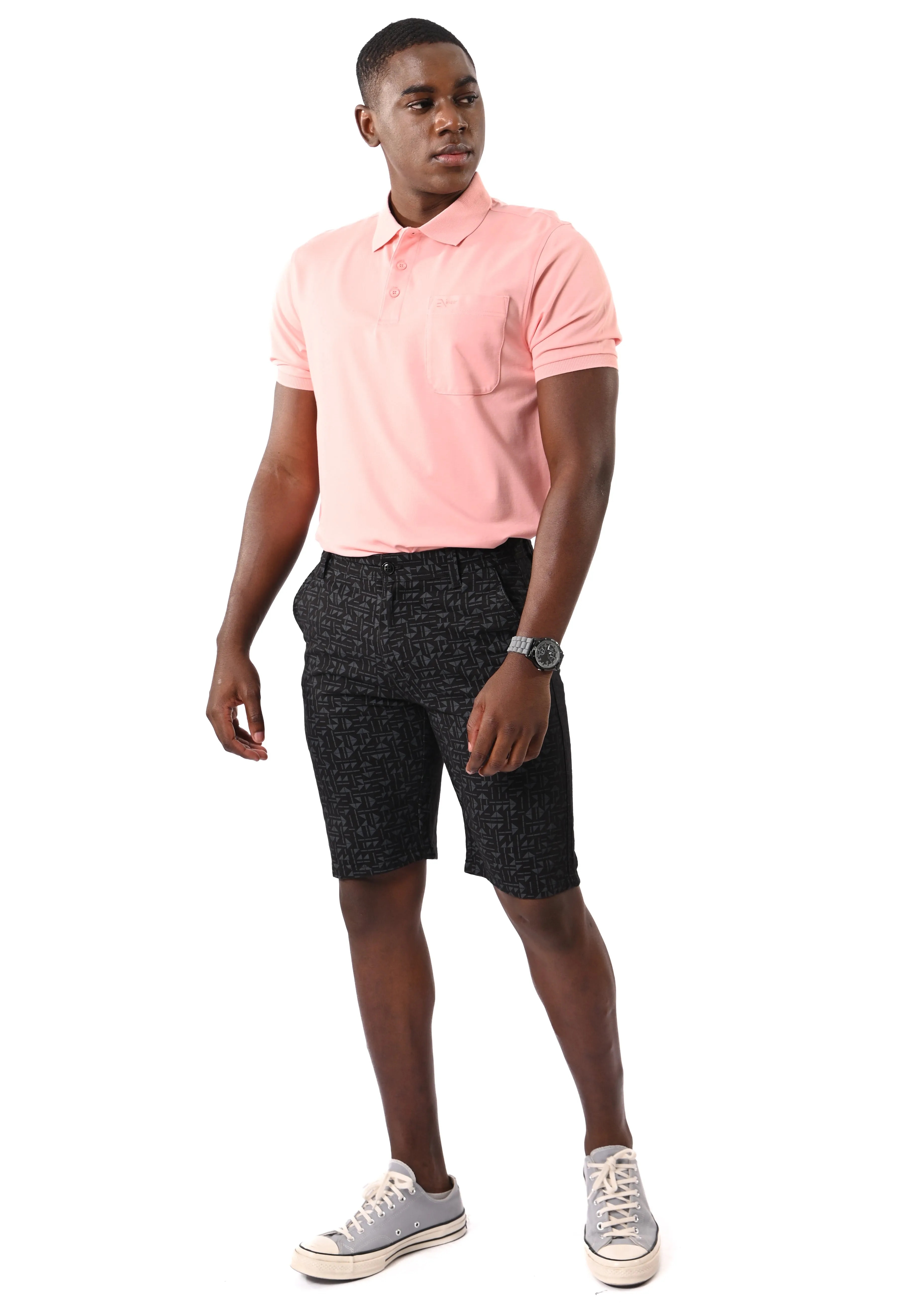 EXHAUST Men's Cotton short Pants [Straight Cut] 1480