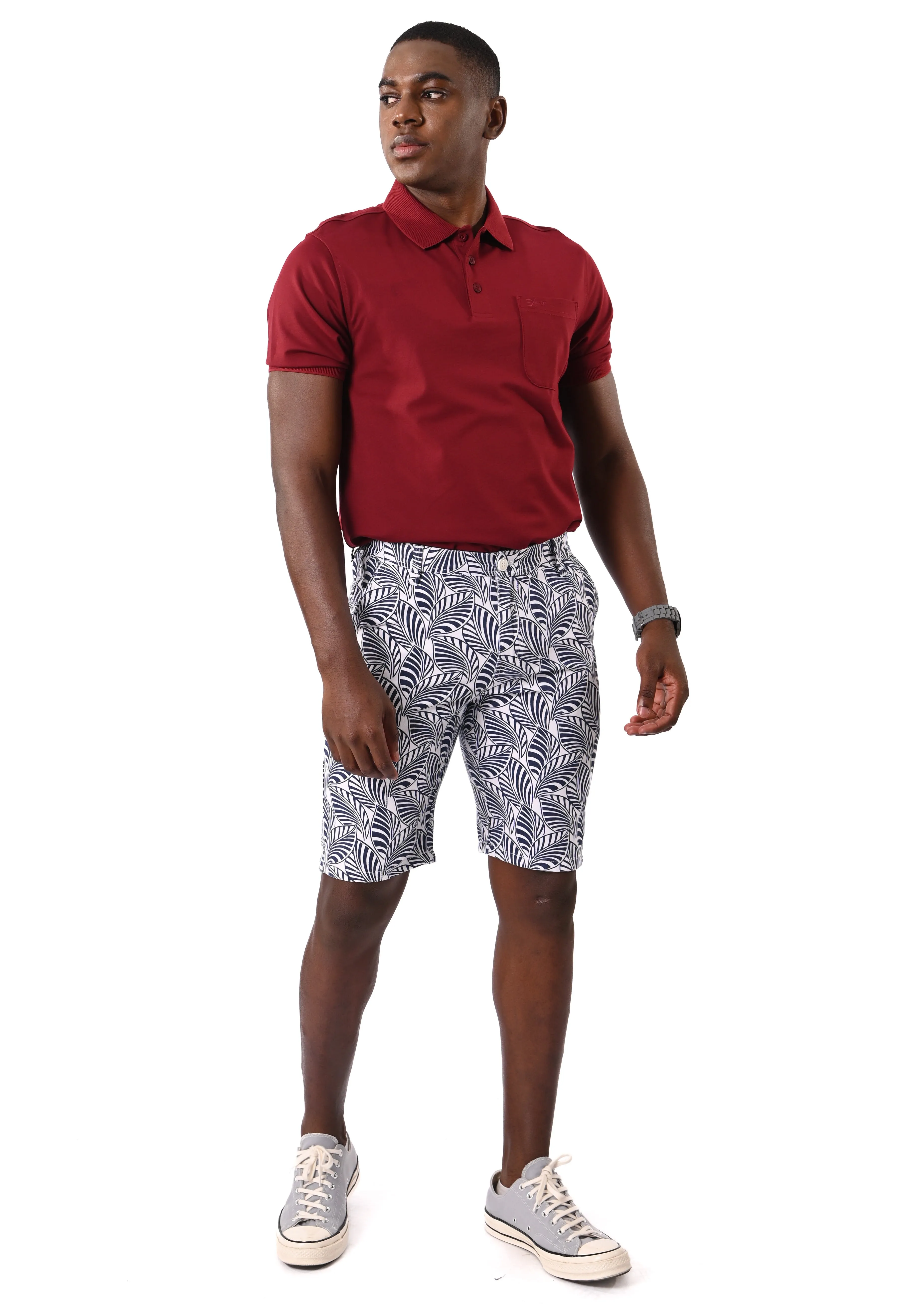 EXHAUST Men's Cotton short Pants [Straight Cut] 1480