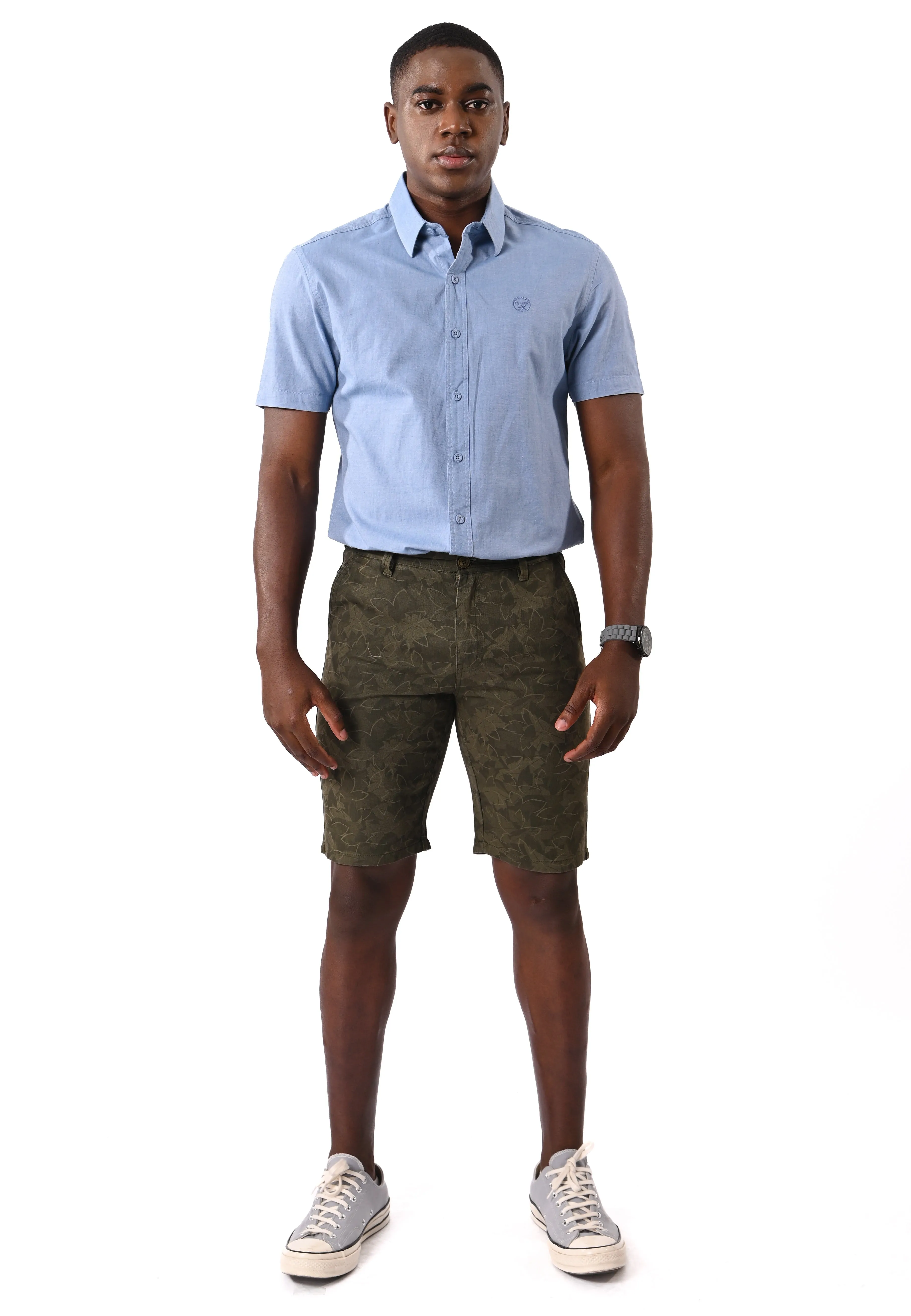 EXHAUST Men's Cotton short Pants [Straight Cut] 1480