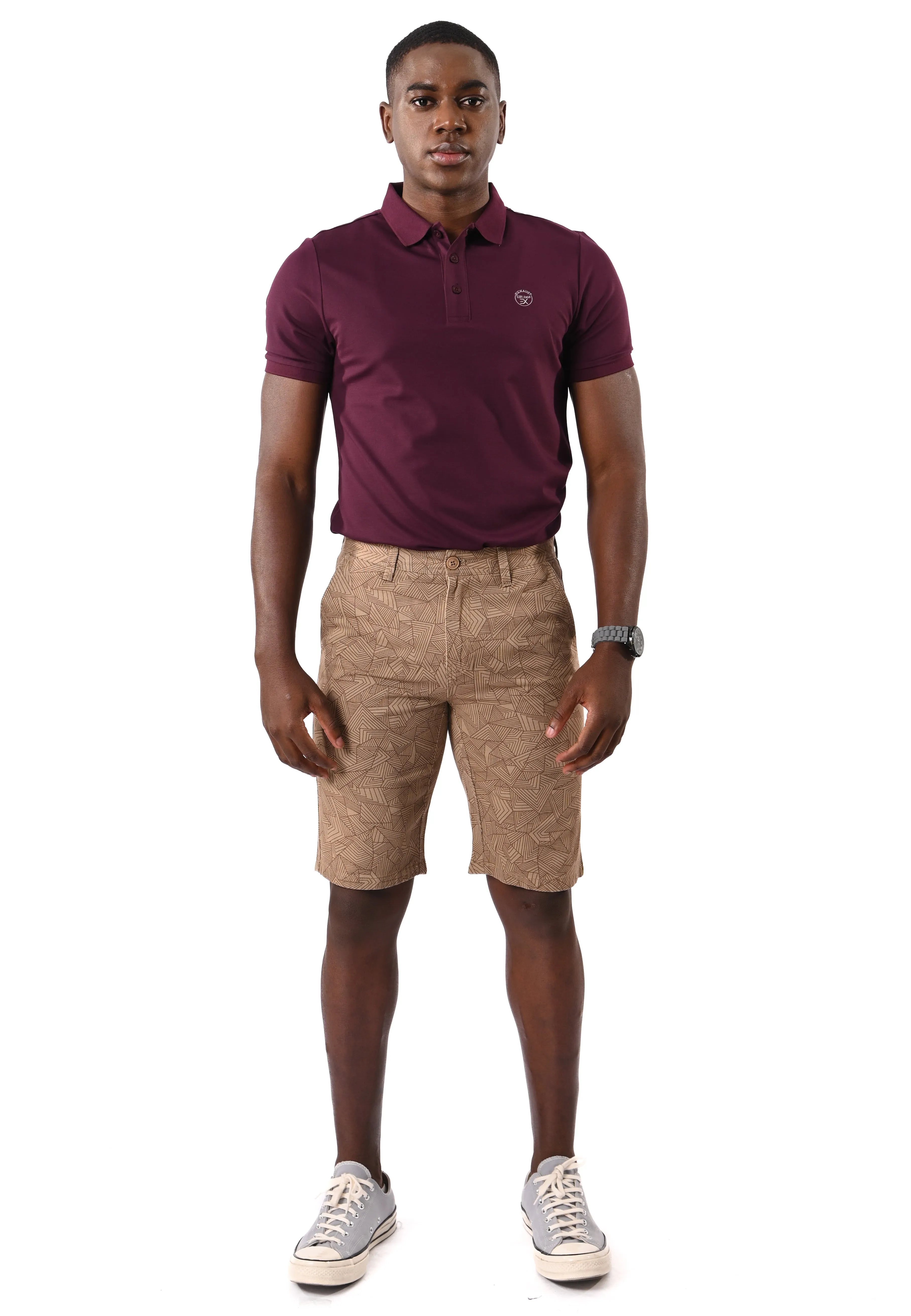 EXHAUST Men's Cotton short Pants [Straight Cut] 1480