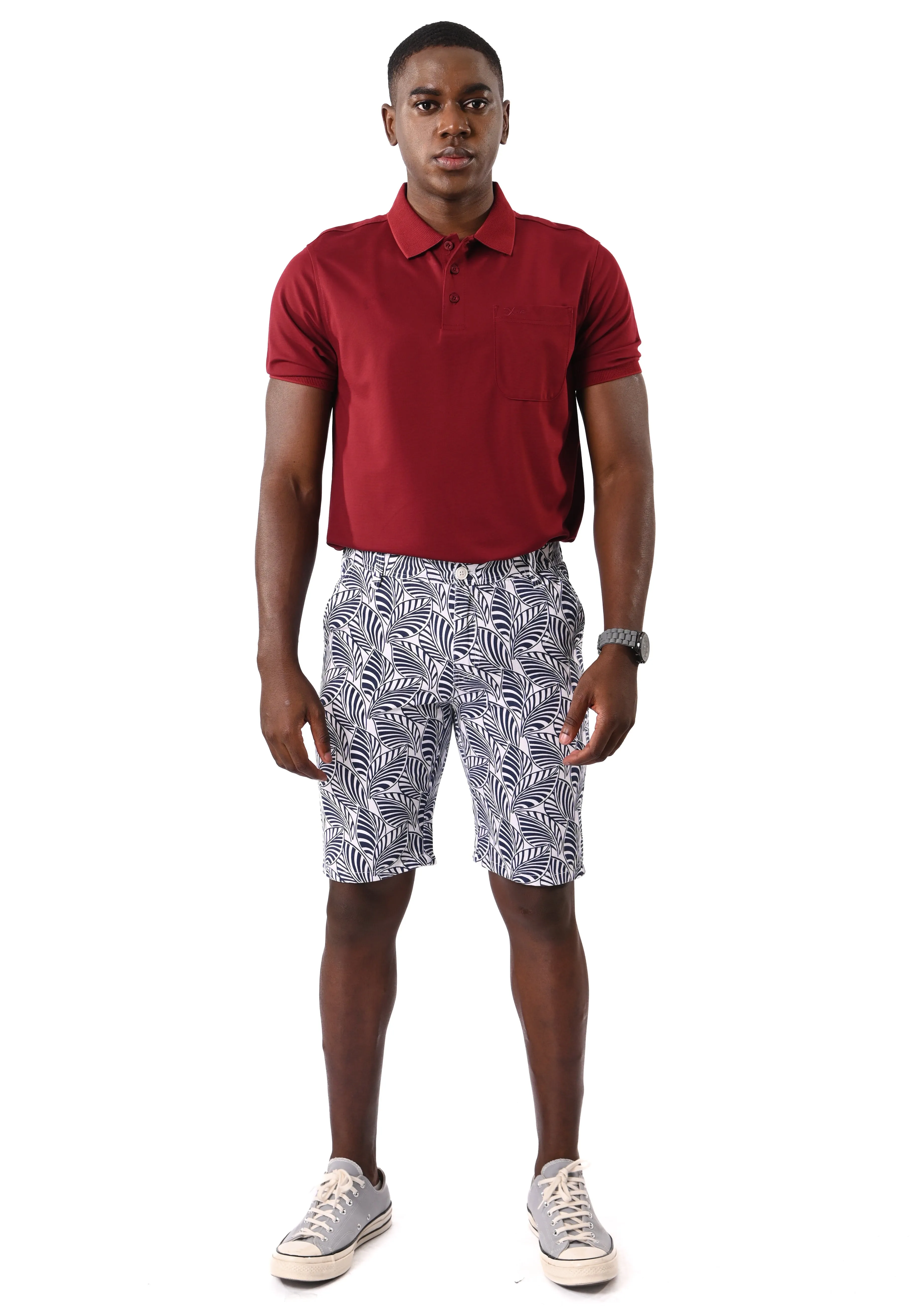 EXHAUST Men's Cotton short Pants [Straight Cut] 1480