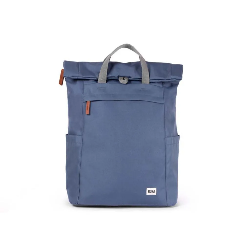 Finchley A Medium Recycled Canvas Backpack  - Airforce