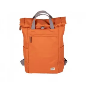 Finchley A Medium Recycled Canvas Backpack - Atomic Orange