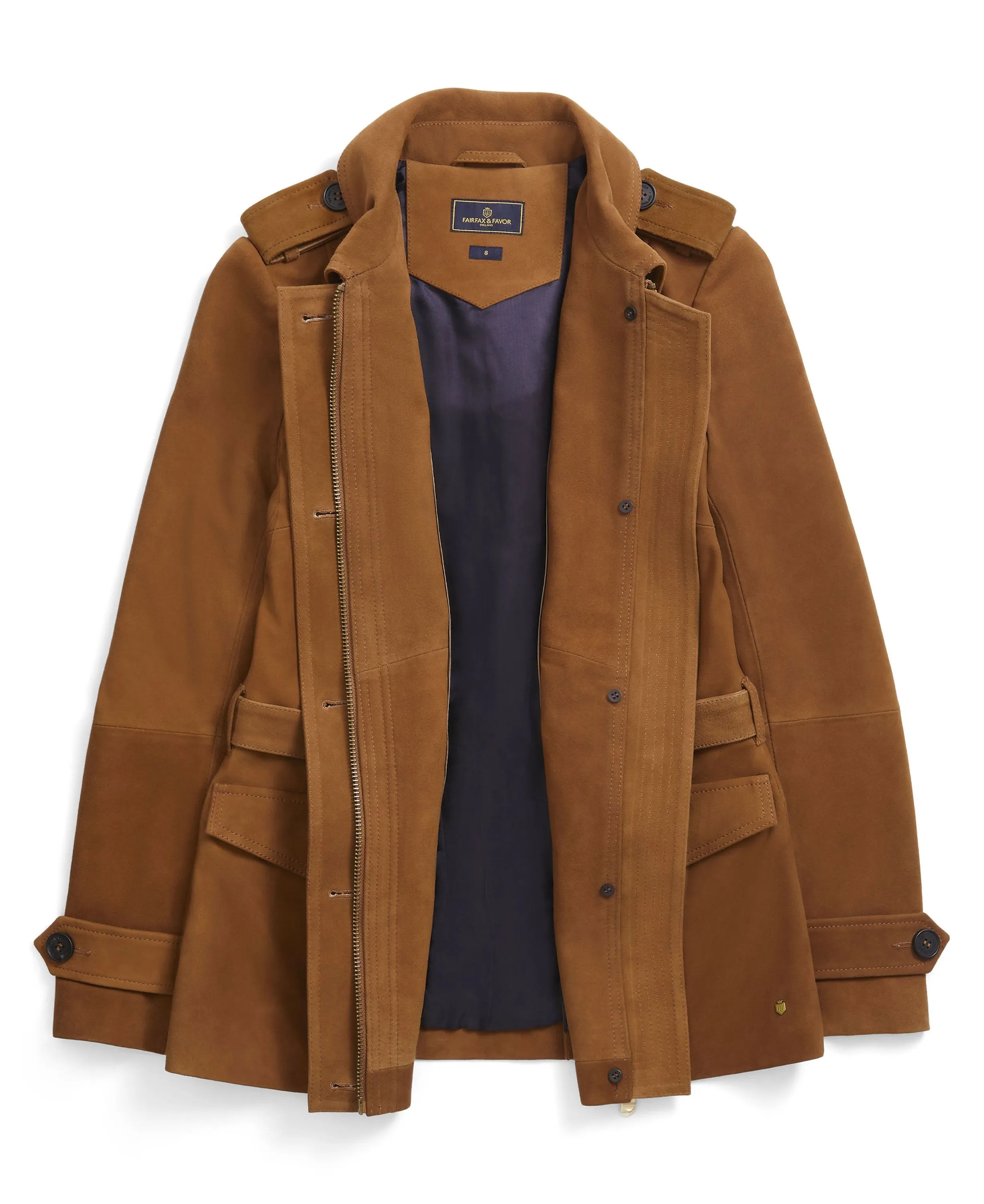 Frances Jacket - Tan Suede