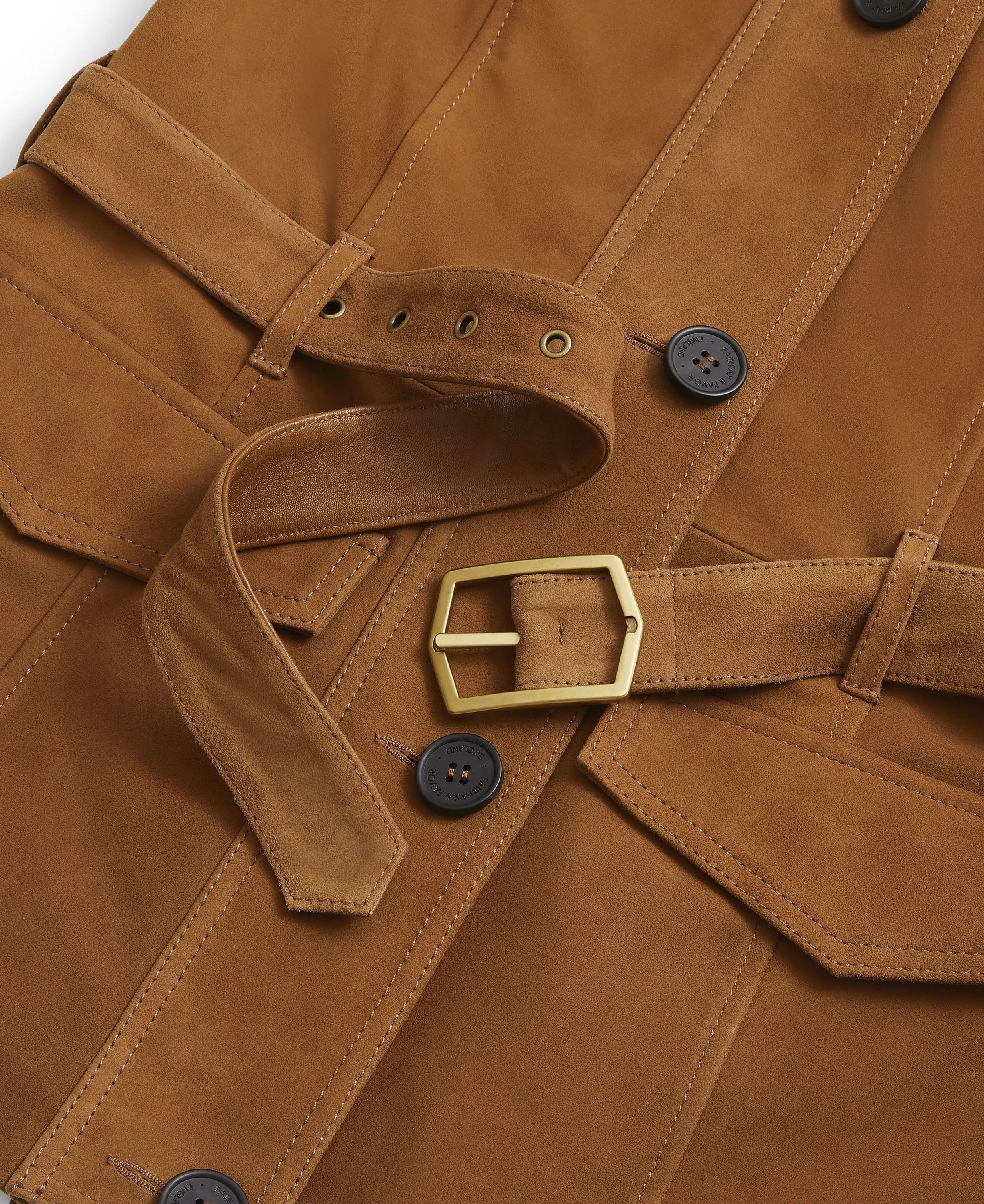 Frances Jacket - Tan Suede