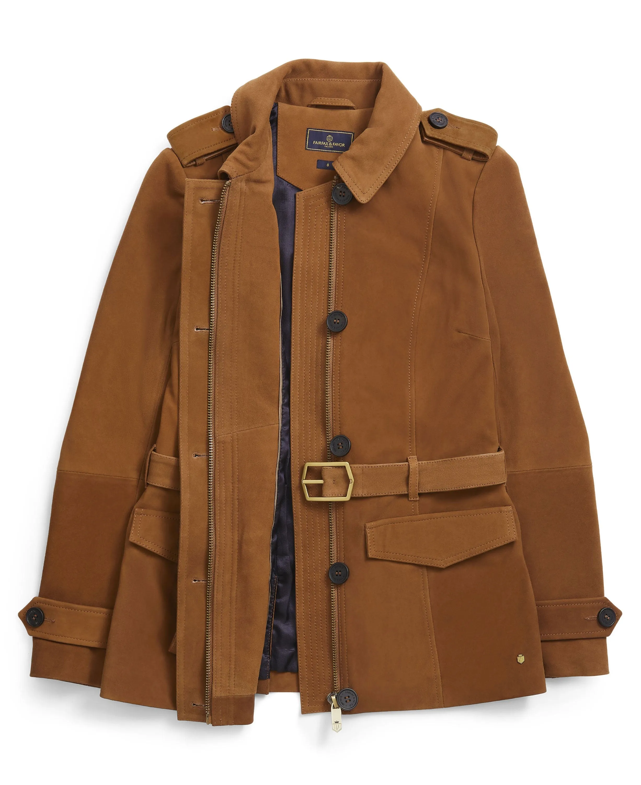 Frances Jacket - Tan Suede