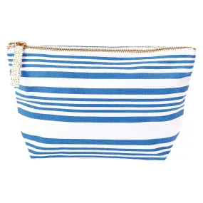 French Blue Stripe Medium Relaxed Pouch