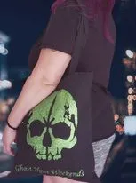 GHW Glitter Skull Tote Bag