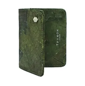 Green Leaf leather card holder