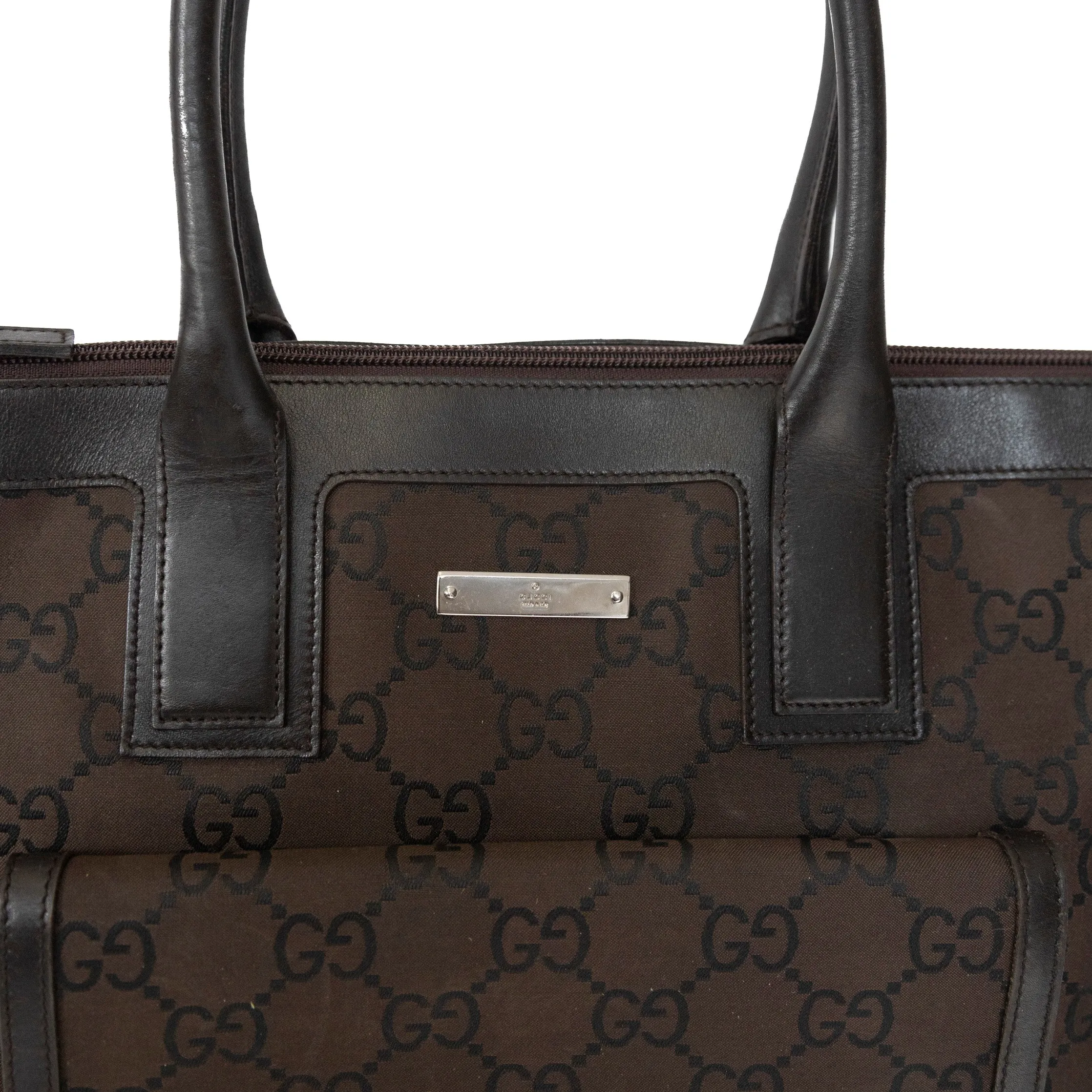 Gucci Brown Monogram Tote Bag