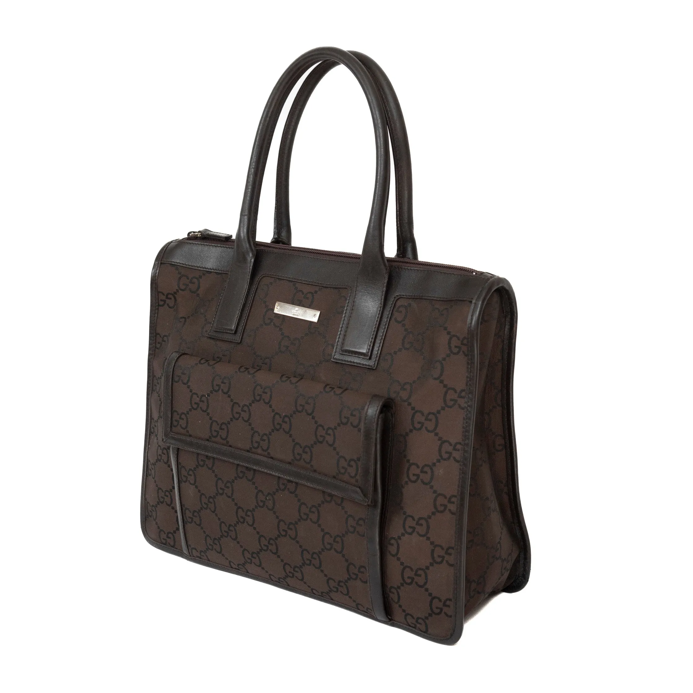 Gucci Brown Monogram Tote Bag