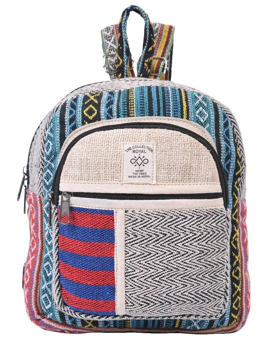 Hemp & Cotton Mini Back Pack Bag