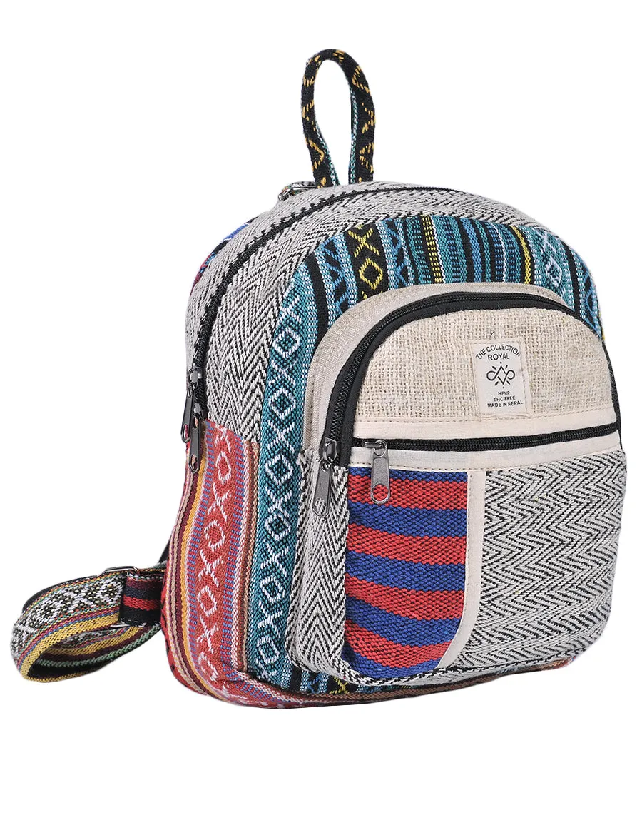 Hemp & Cotton Mini Back Pack Bag