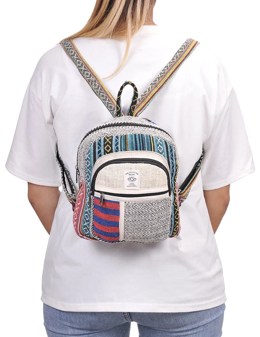 Hemp & Cotton Mini Back Pack Bag