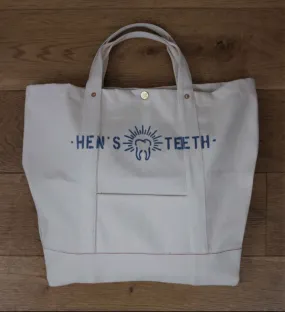 HENS TEETH ITALY Selvedge White Denim Bag