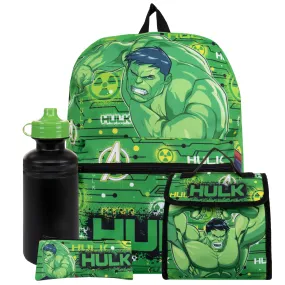 Hulk 4 Piece Backpack Set