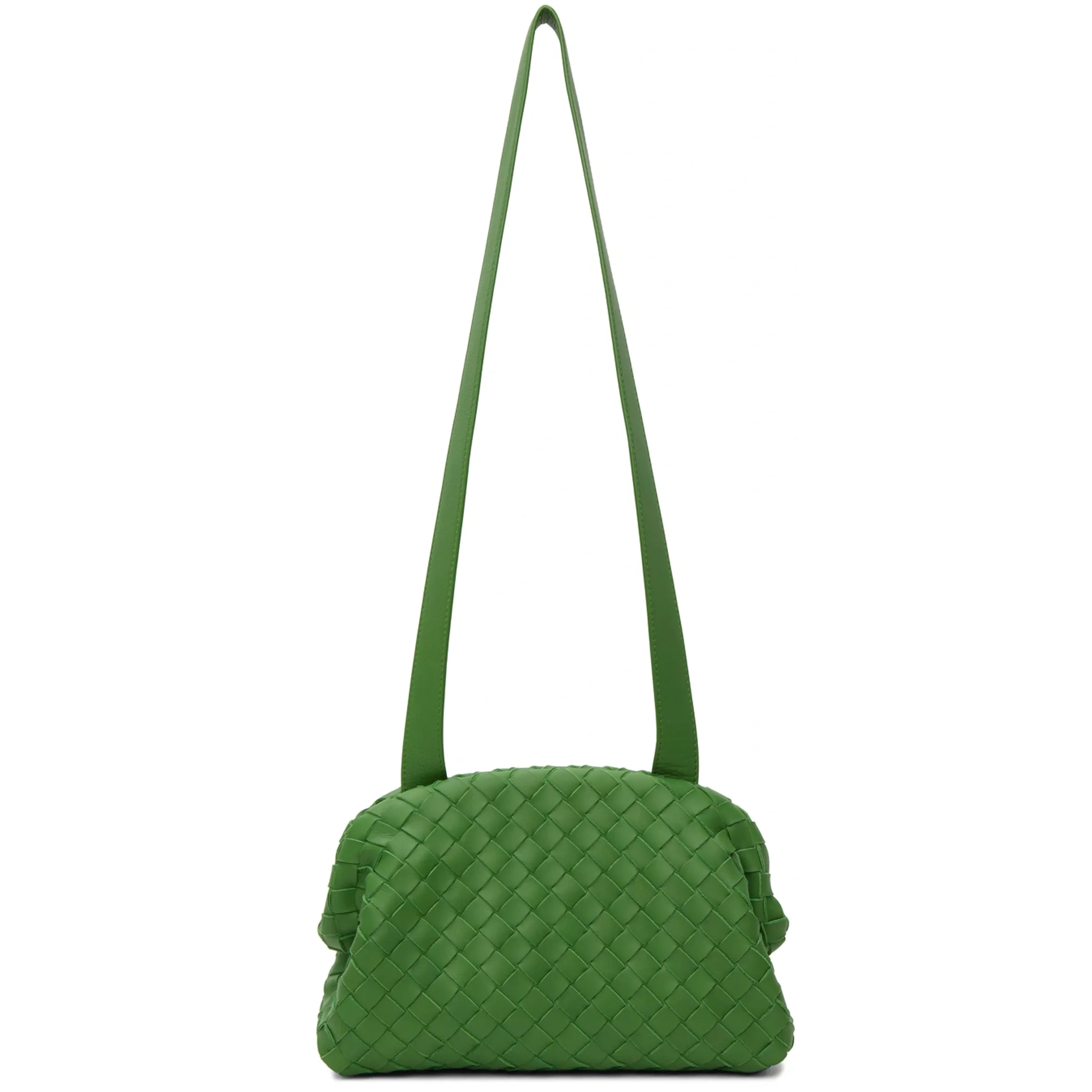 Intrecciato Pouch w/ Strap, Lawn