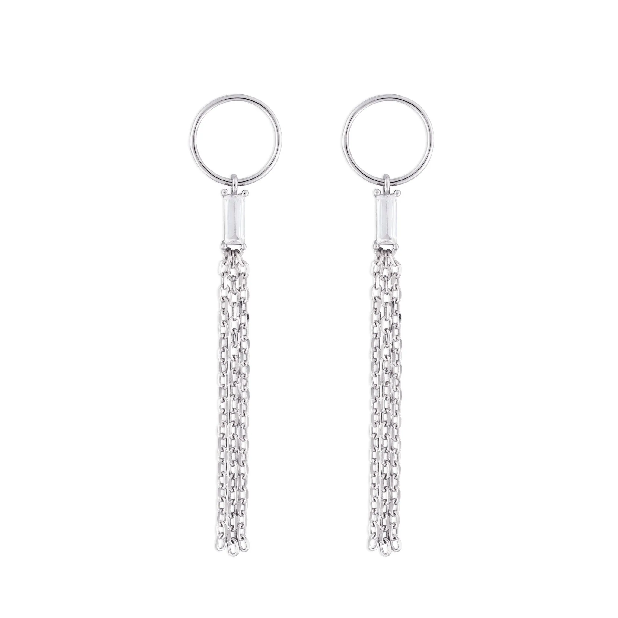 JESSA EARRINGS SILVER