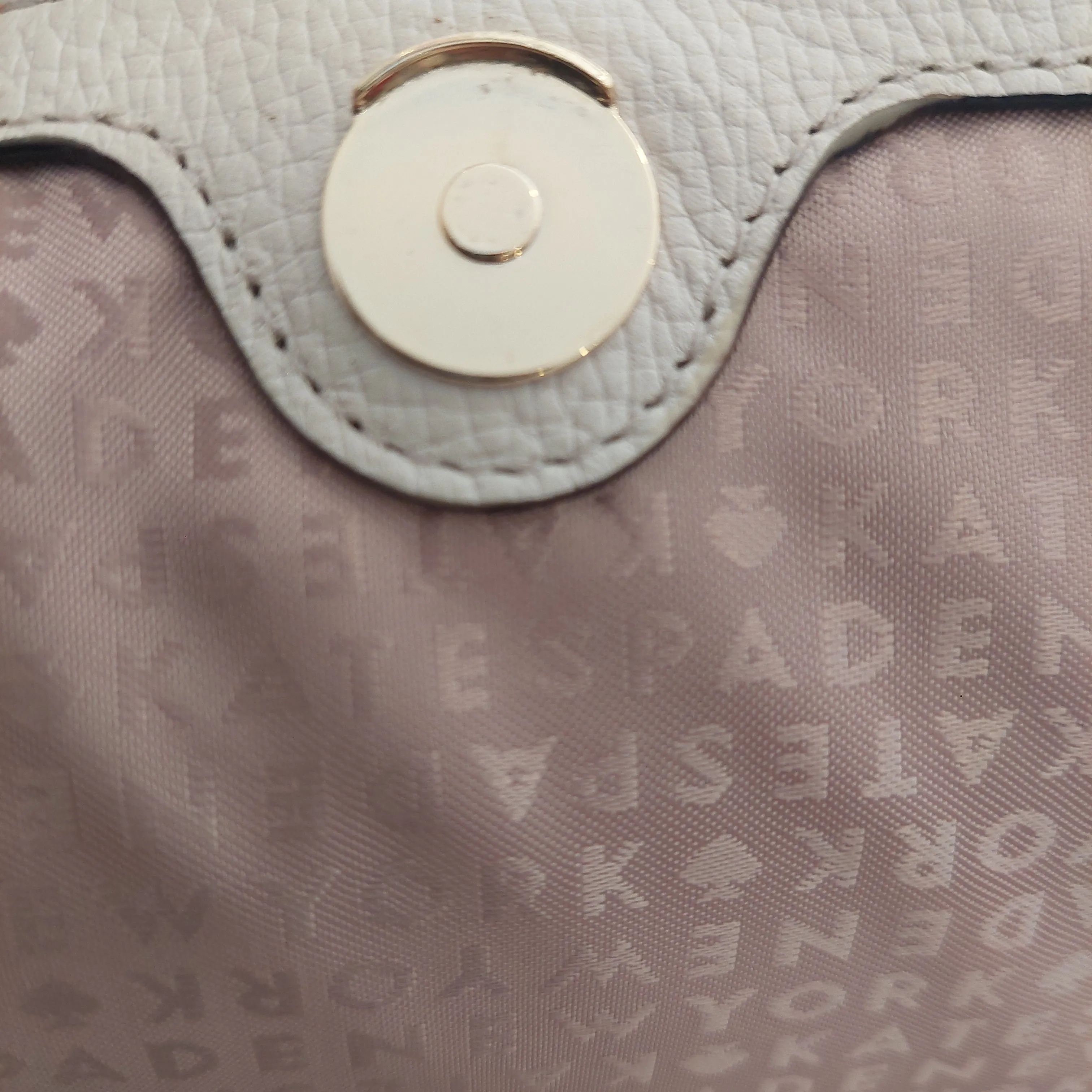 Kate Spade Light Grey Pebbled Leather Flap Shoulder Bag | Pre Loved |