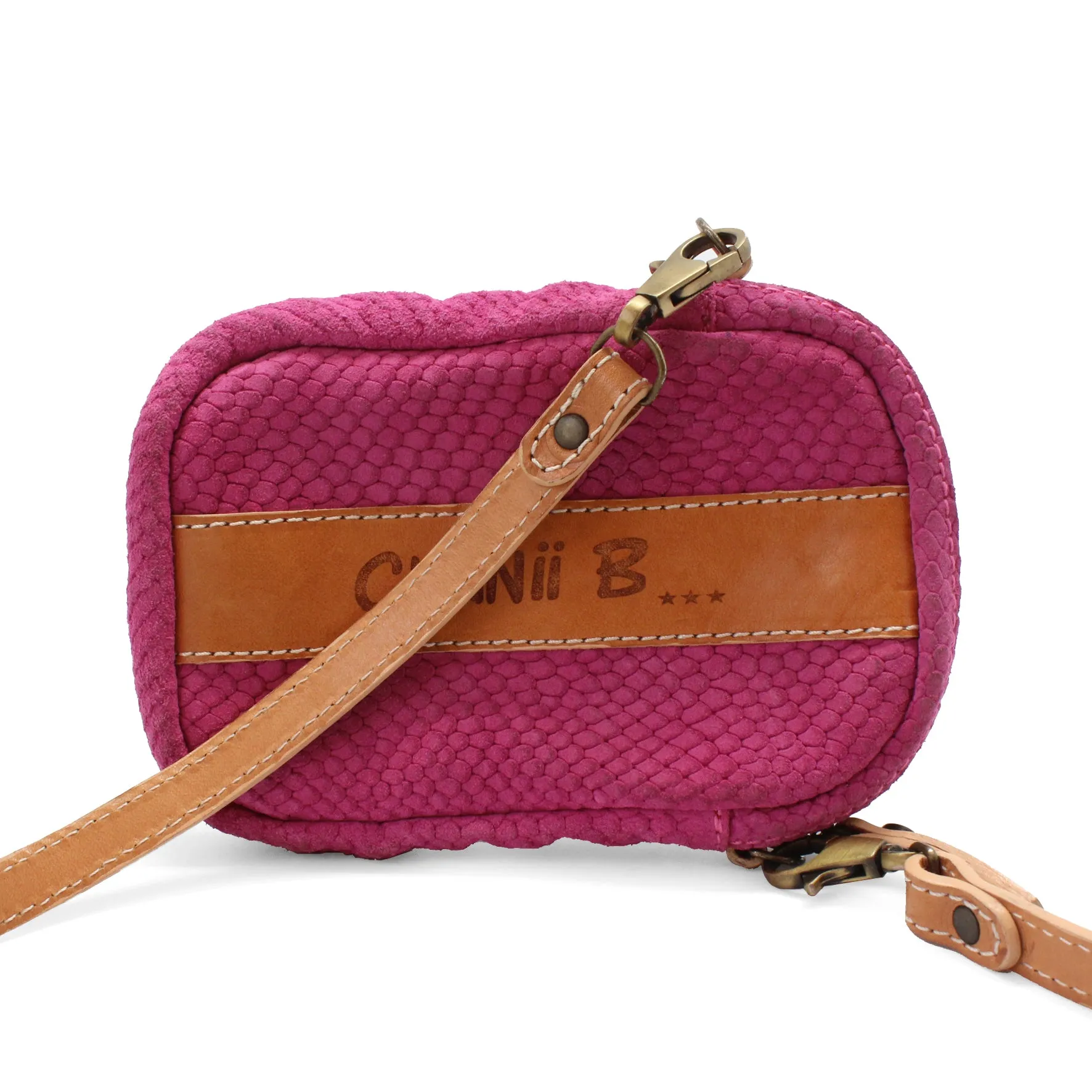 La Poche - Pink suede print