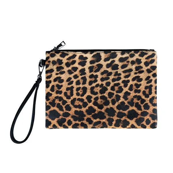 Let's Get Wild- Leopard Wristlet Clutch