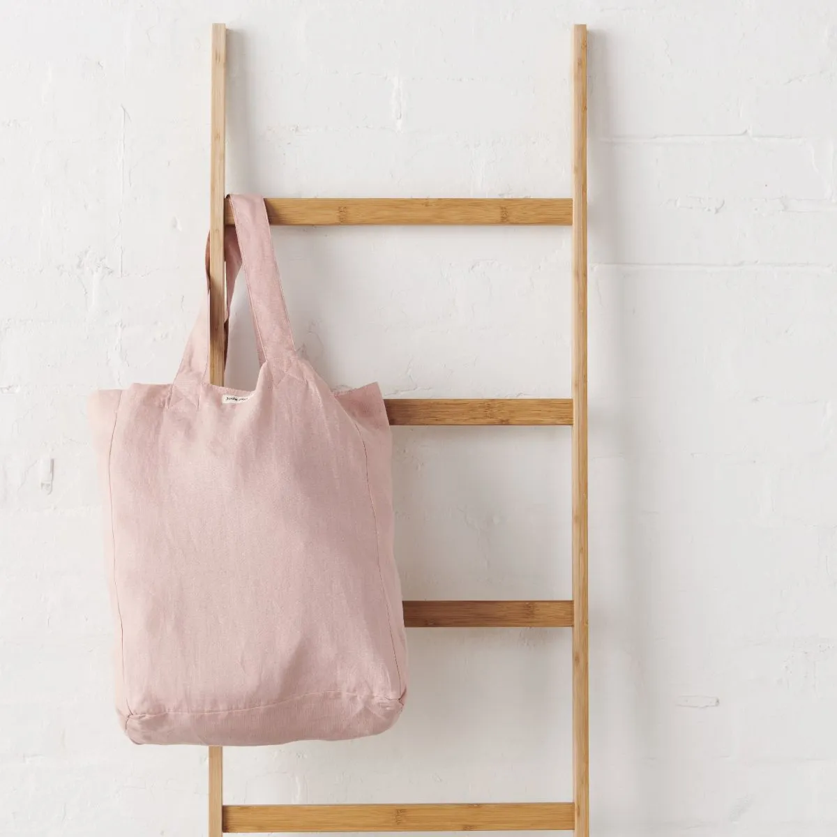 Linen Tote Bag - Pink