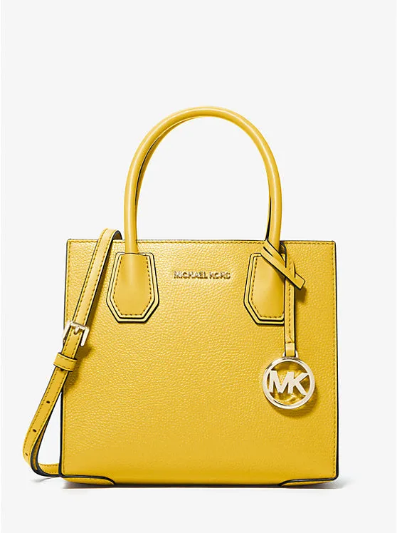 Michael Kors Mercer Medium Pebbled Leather Crossbody Bag