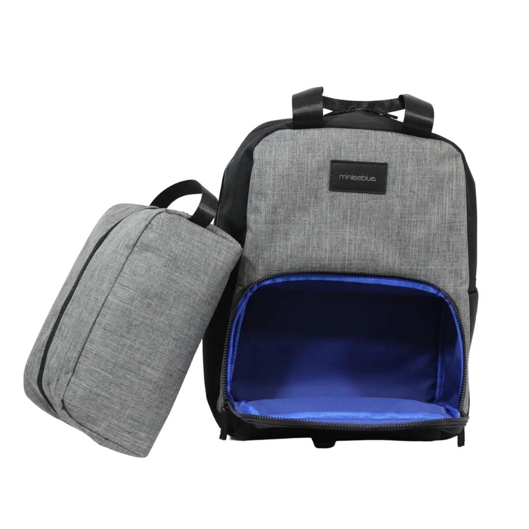 MinkeeBlue Dee's Double Zipper Backpack