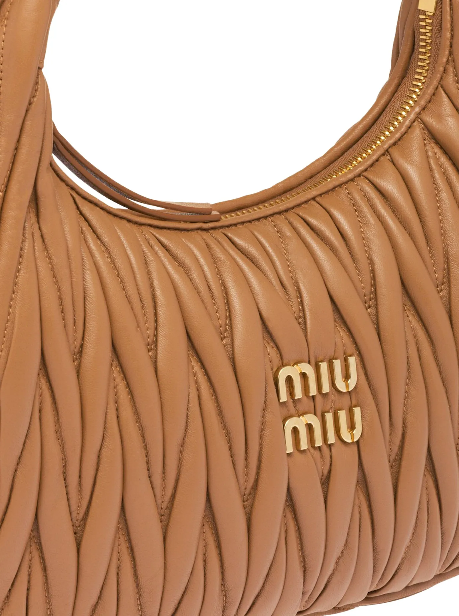 Miu Wander bag in quilted nappa