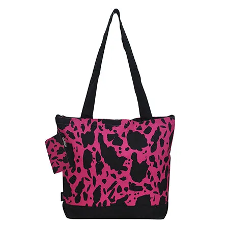 Neon Cow Hot Pink NGIL Canvas Tote Bag