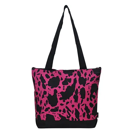 Neon Cow Hot Pink NGIL Canvas Tote Bag