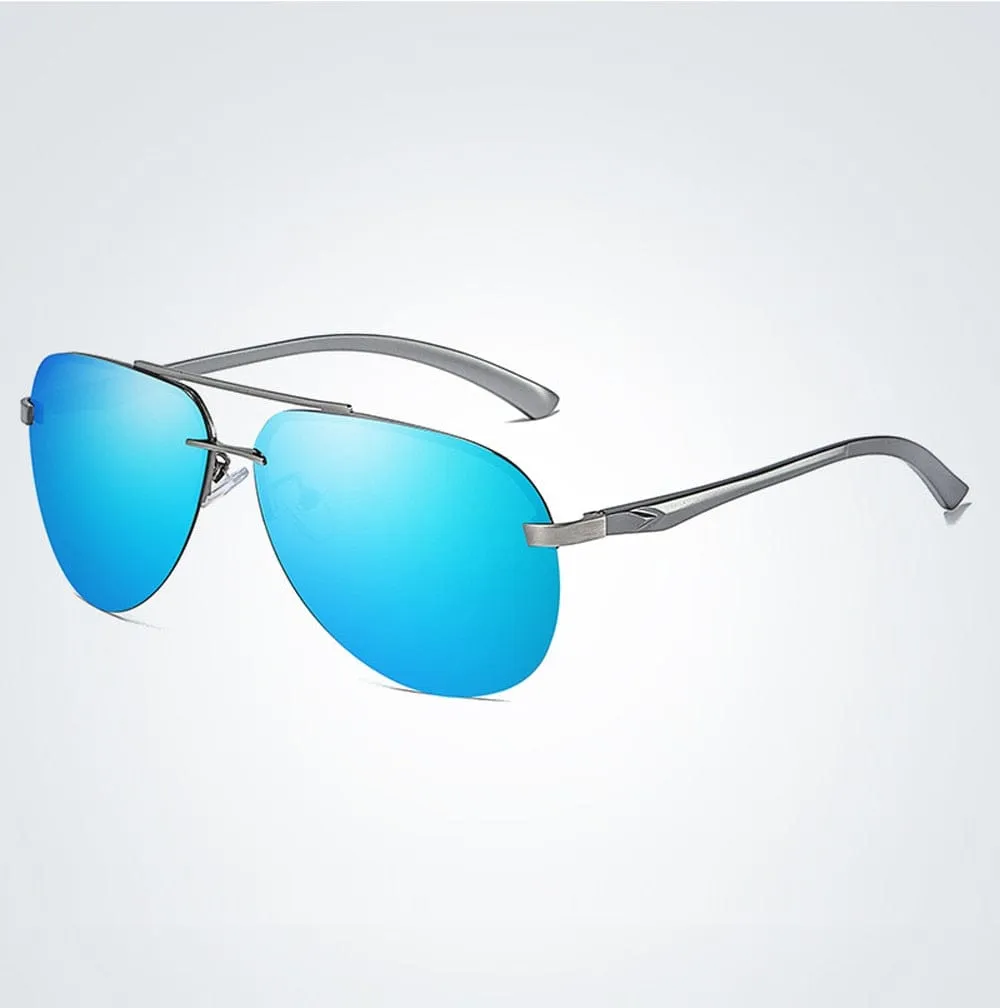 New Polarized Men Sunglasses Classic Driving Sun Glasses Metal Frame Mirror Lens Sunglasses Men/Women