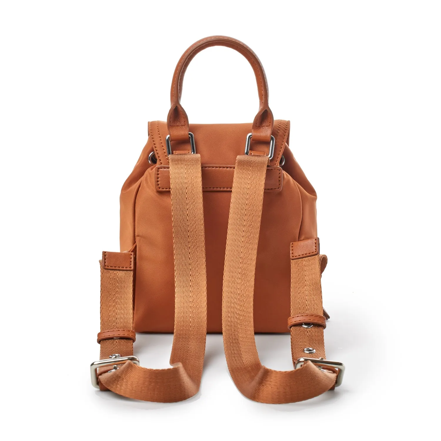 NYLON MINI BACKPACK BROWN