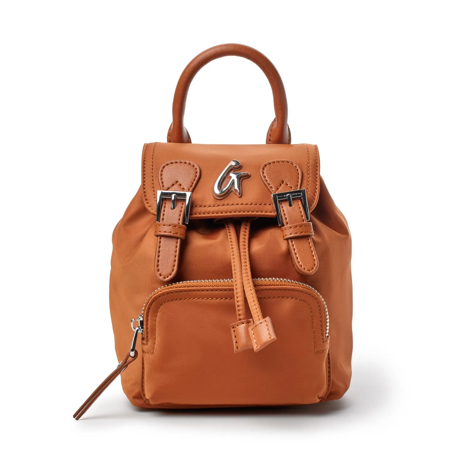 NYLON MINI BACKPACK BROWN