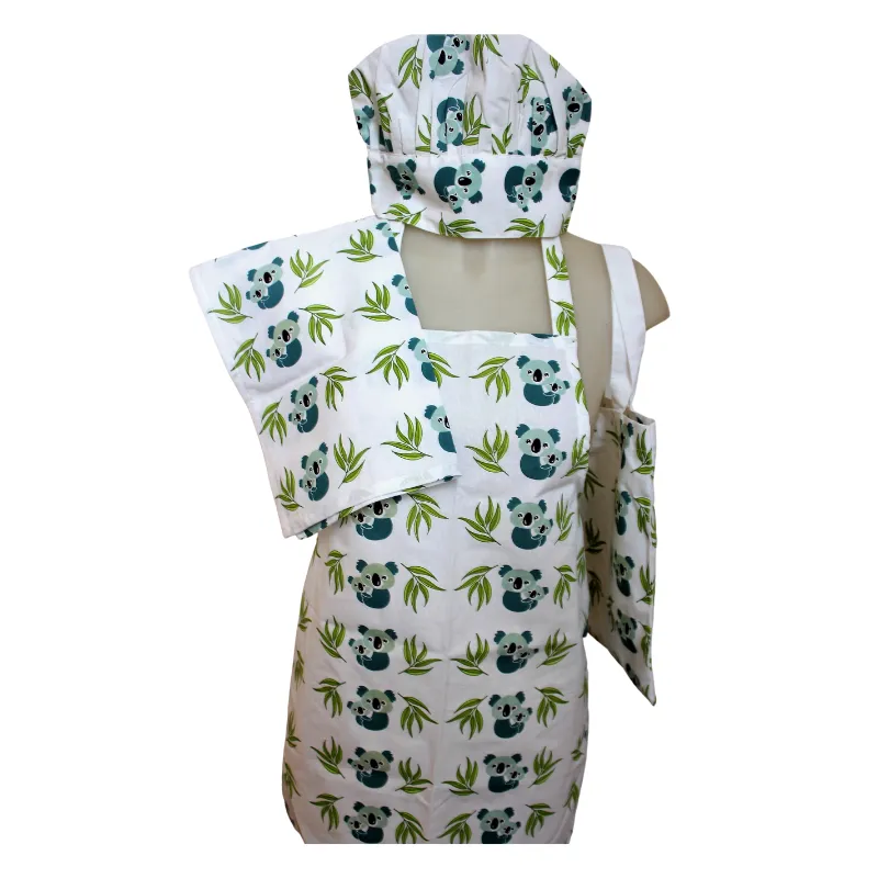 Organic Cotton Kids Apron Koala