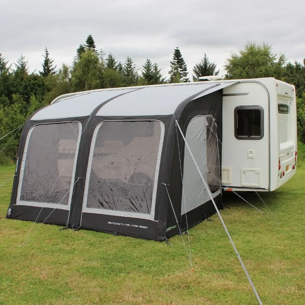 Outdoor Revolution Sportlite Air 320L Inflatable Caravan Awning ORCA1001   Free Carpet (2024)