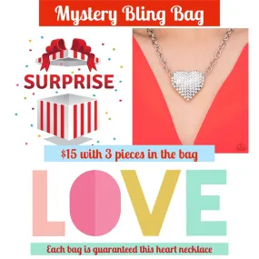 Paparazzi Heartbreakingly Blingy White Necklace Mystery Bag