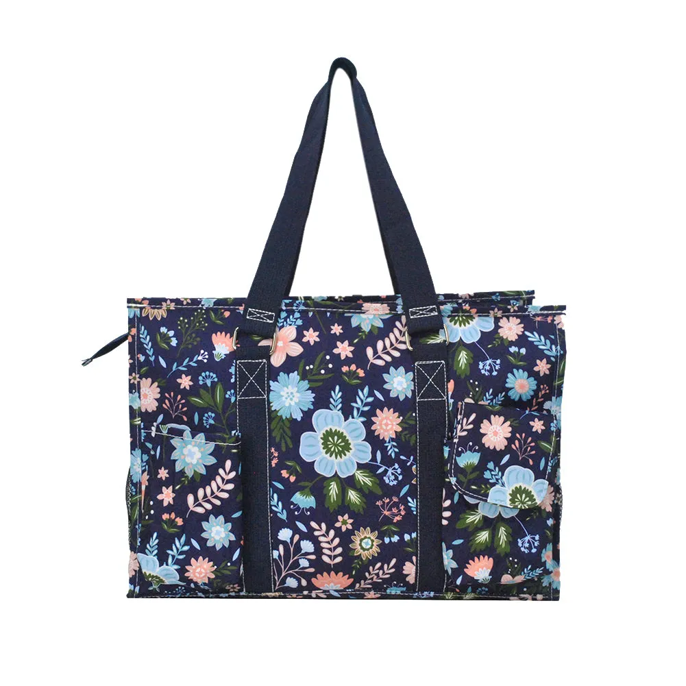 Pastel Floral NGIL Zippered Caddy Organizer Tote Bag