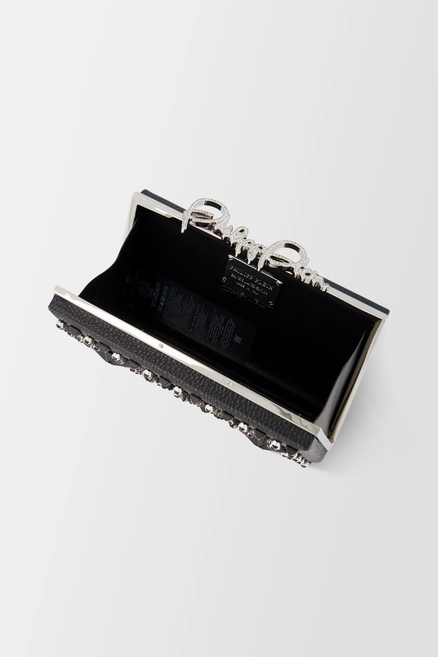 Philipp Plein Black Signature Clutch