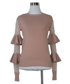 Red Valentino Pale Pink Ruffle Sweater sz 0