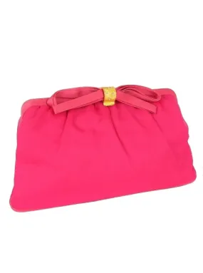 Ruched Chiffon Clutch