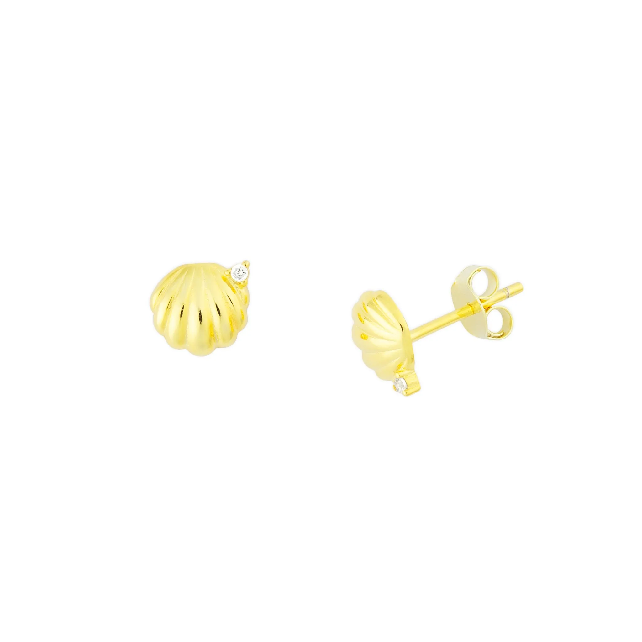 SEASHELL STUDS GOLD