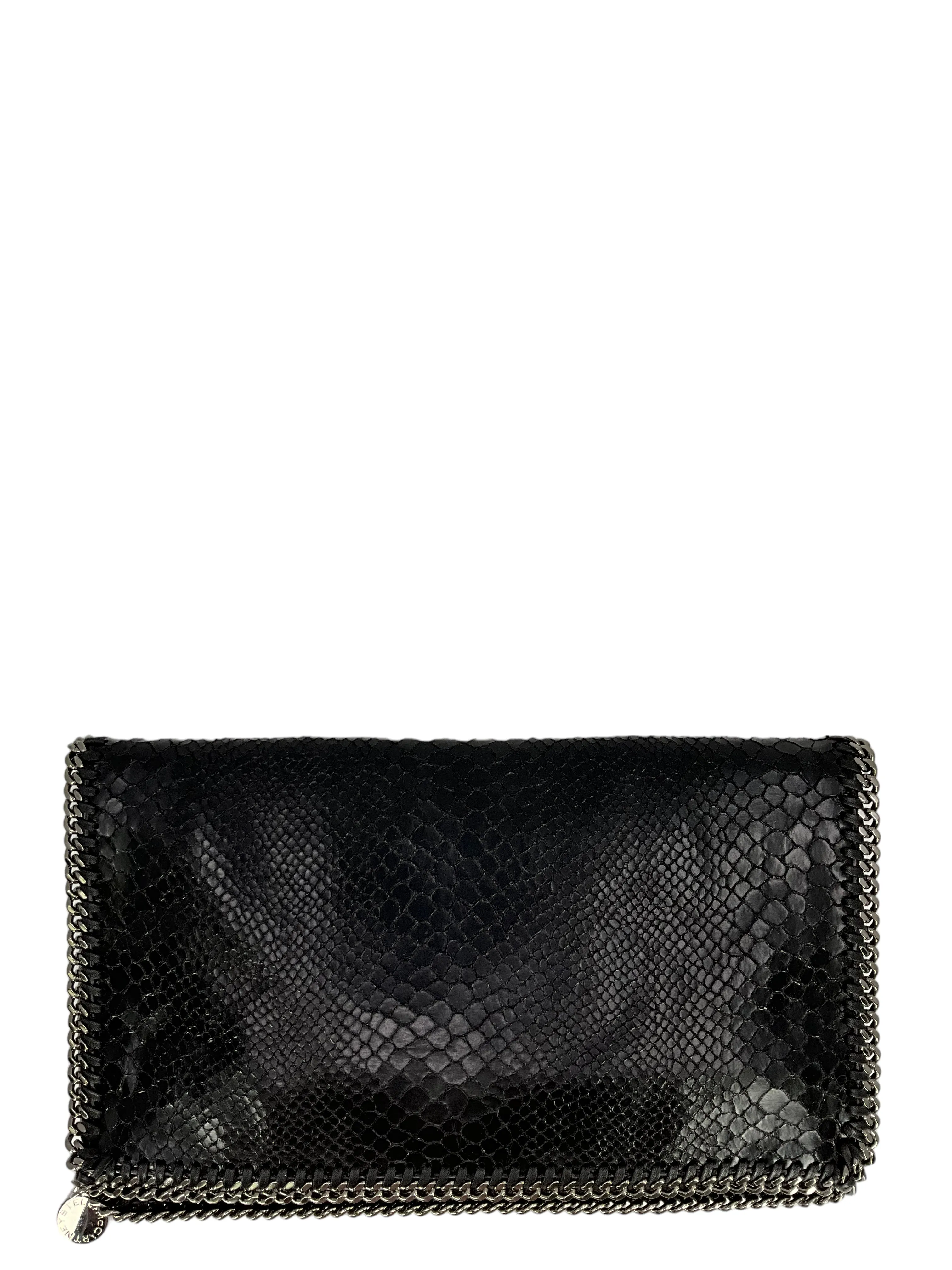 Stella McCartney Falabella Vegan Python Clutch