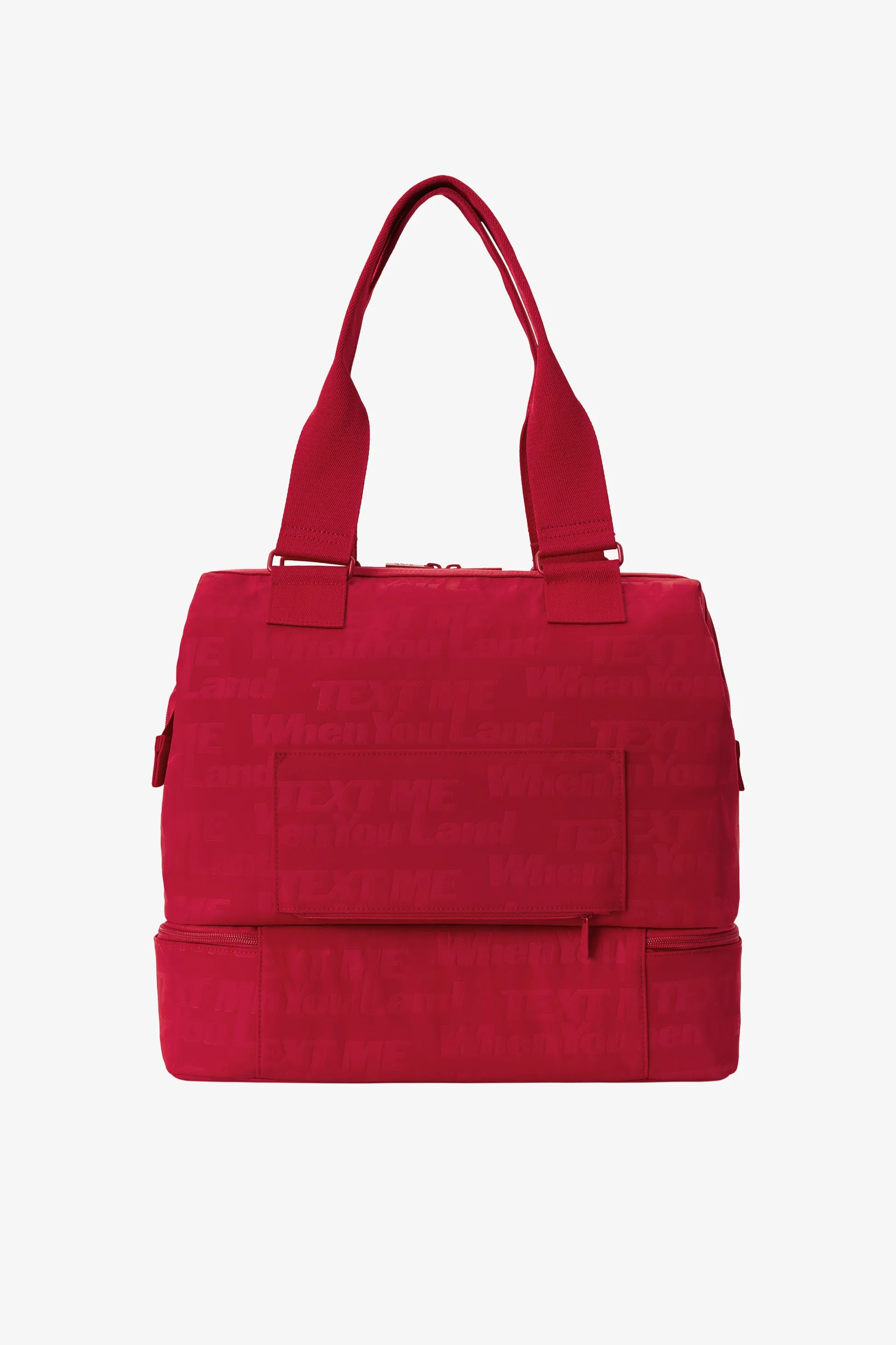 The Mini Weekender in Text Me Red