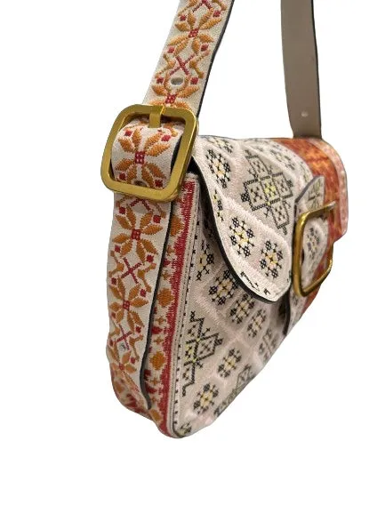 Tory Burch Tapestry Sawyer Handbbag