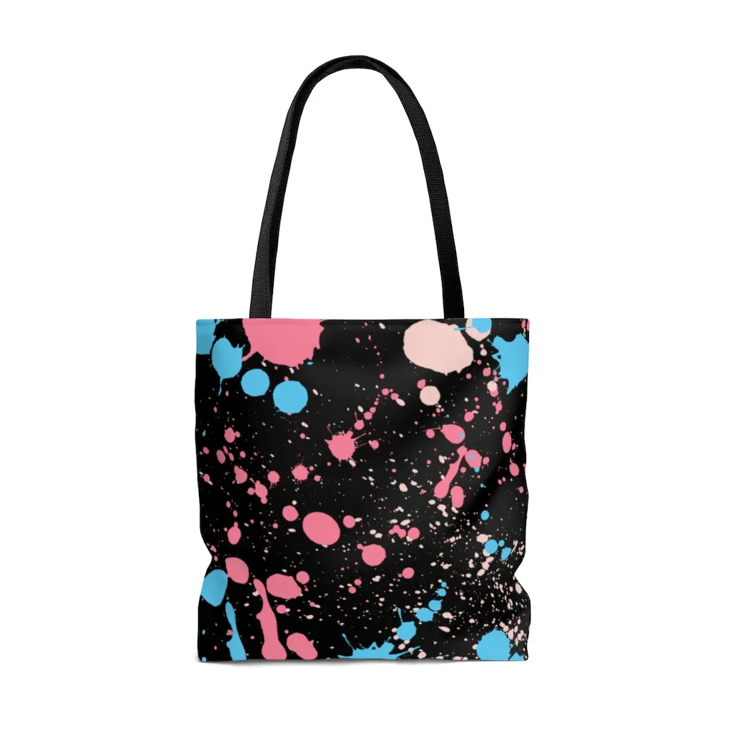 Trans Paint Splash Tote Bag