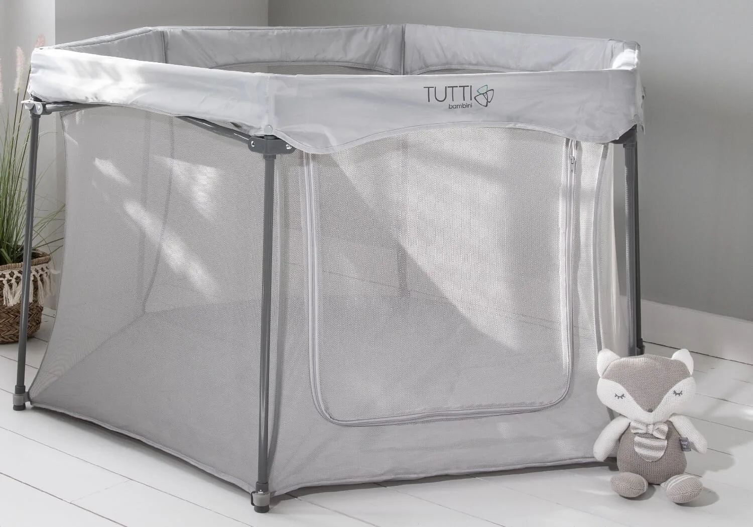 Tutti Bambini Hexa Playpen - Grey